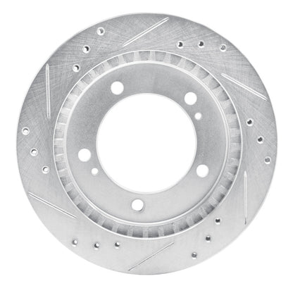 R1 Concepts R1 99-04 Chevrolet Tracker Front Right Drilled & Slotted Silver Brake Rotor
