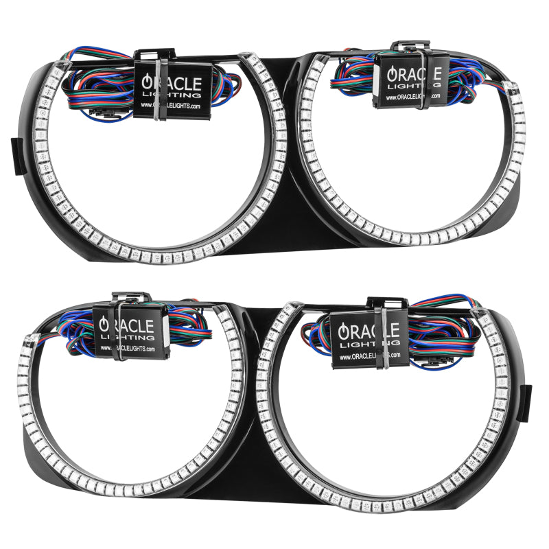 ORACLE Lighting Oracle 15-21 Dodge Challenger Pre-Installed Halo Headlight Bezel - w/o Controller