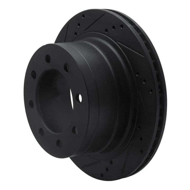 R1 Concepts R1 03-08 Dodge Ram 4000 (Mexico) Rear Left Drilled & Slotted Black Brake Rotor