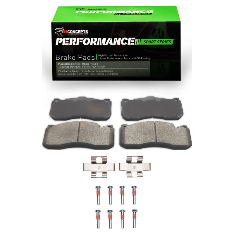 R1 Concepts R1 06-13 BMW 330I Front Performance Sport Pads & Hardware Kit
