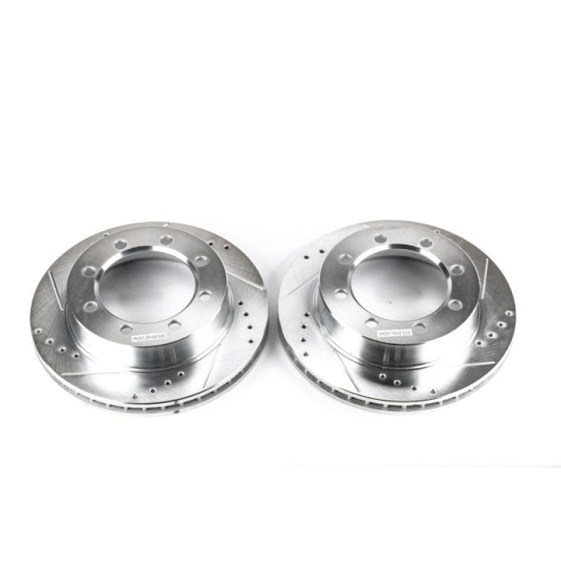 PowerStop Power Stop 95-99 Ford F-250 Front Evolution Drilled & Slotted Rotors - Pair