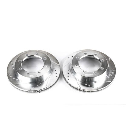 PowerStop Power Stop 95-99 Ford F-250 Front Evolution Drilled & Slotted Rotors - Pair