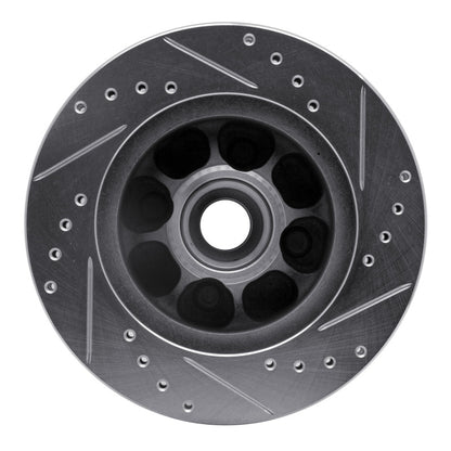 R1 Concepts R1 93-93 Ford Mustang Front Left Drilled & Slotted Silver Brake Rotor