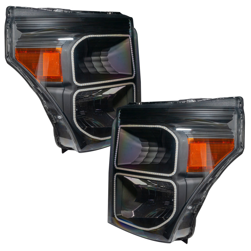 ORACLE Lighting Oracle 11-16 Ford F250/350 LED HL - Black - ColorSHIFT w/o Controller