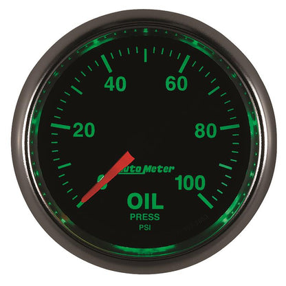 Autometer GS Series 2-1/16in Oil Pressure Gauge 100PSI Electric Full Sweep