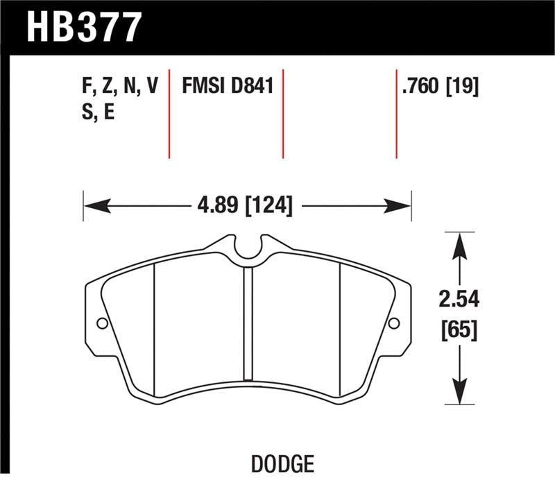 Hawk Performance Hawk SRT4 HPS Street Front Brake Pads