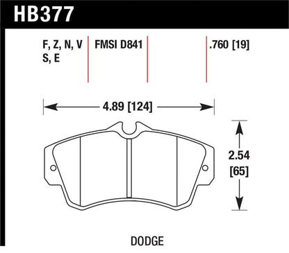 Hawk Performance Hawk SRT4 HPS Street Front Brake Pads