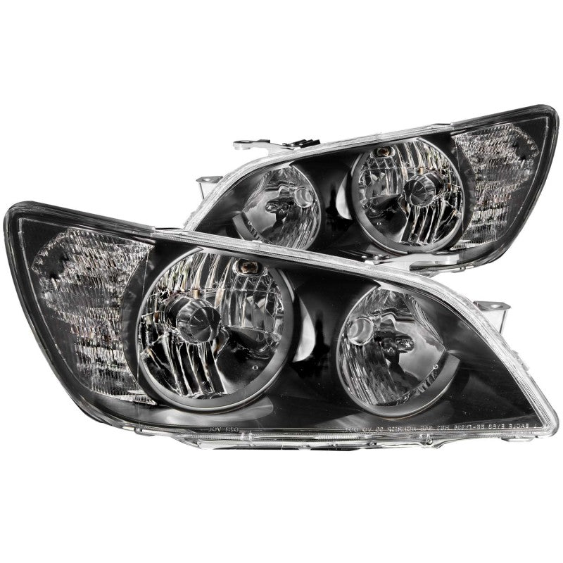 ANZO 01-05 Lexus IS300 Crystal Headlights Black (HID)
