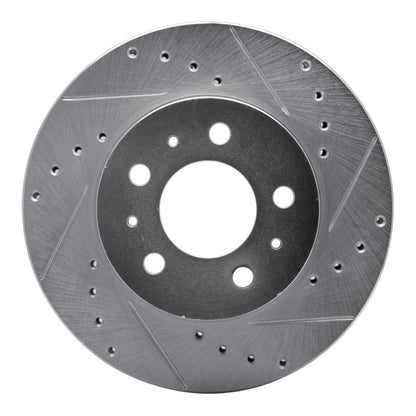R1 Concepts R1 95-97 Ford Crown Victoria Front Left Drilled & Slotted Silver Brake Rotor
