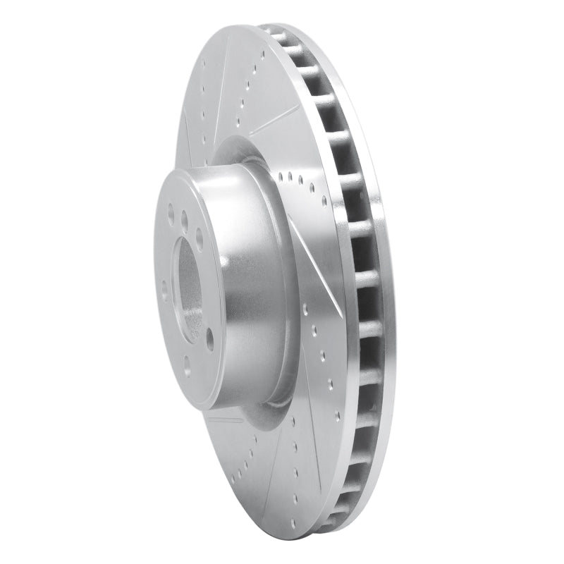 R1 Concepts R1 10-12 Land Rover Range Rover Front Left Drilled & Slotted Silver Brake Rotor