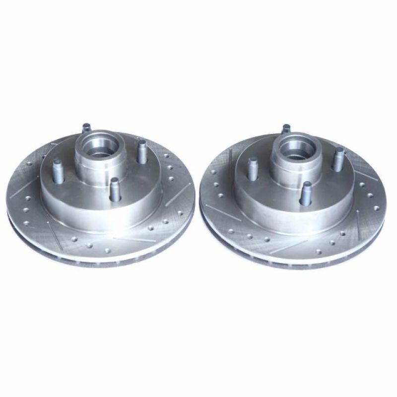 PowerStop Power Stop 74-78 Ford Mustang Front Evolution Drilled & Slotted Rotors - Pair