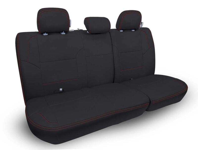 PRP Seats PRP 12-15 Toyota Tacoma Rear Bench Cover Double Cab - Black with Red Stitching