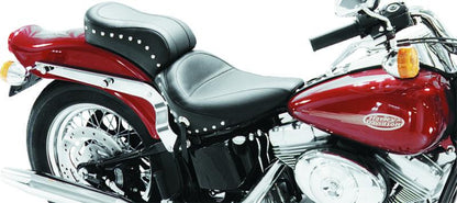Mustang Motorcycle Mustang 84-06 Harley Standard Rear Tire Standard Touring 1PC Seat w/Studs - Black