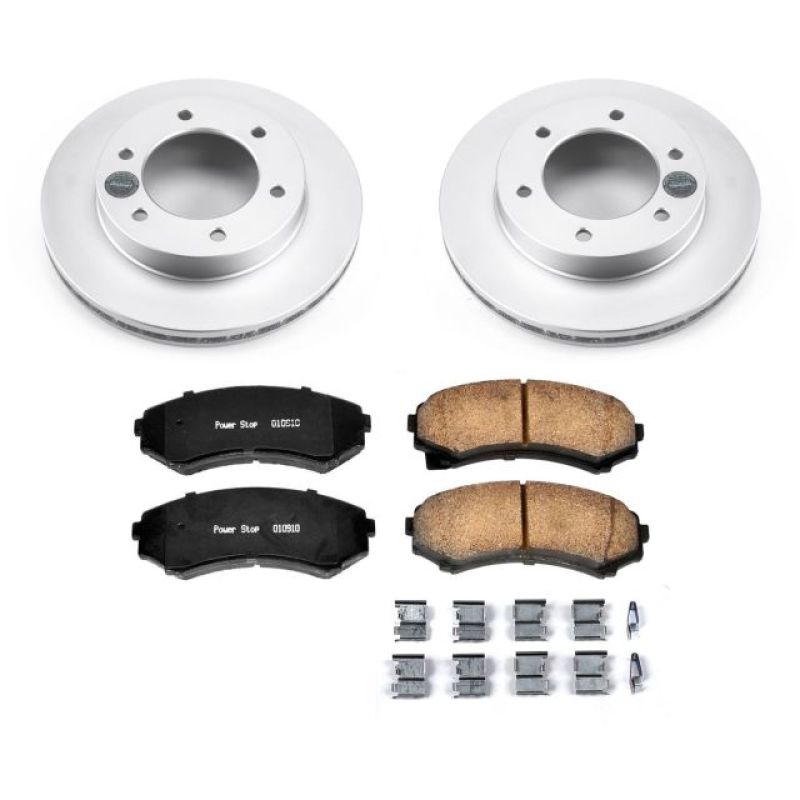 PowerStop Power Stop 2002 Honda Passport Front Z17 Evolution Geomet Coated Brake Kit