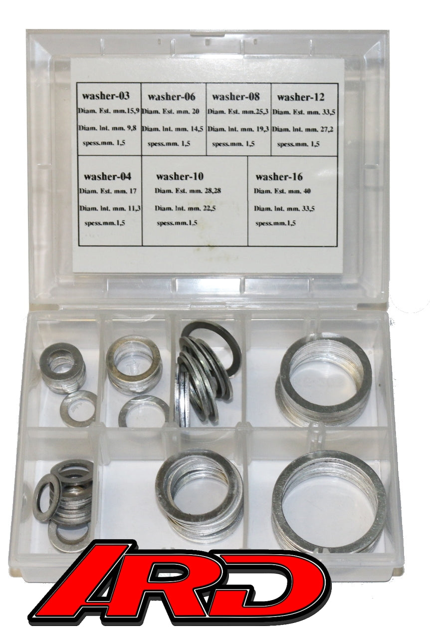 ARD ARBOX-11 ALUMINIUM WASHER FOR ADAPTERS FITTINGS AN3,4,6,8,10,12,16 (10PC)