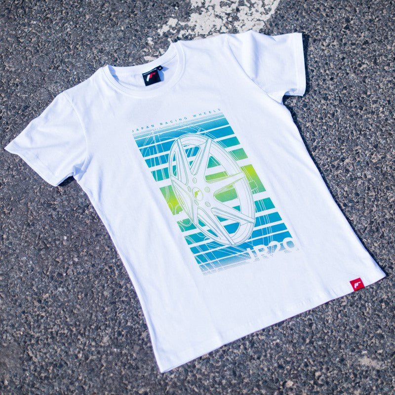 JR Wheels TSHIRT-MJR20W-L JR Men's T-Shirt JR-20 Face White Size L