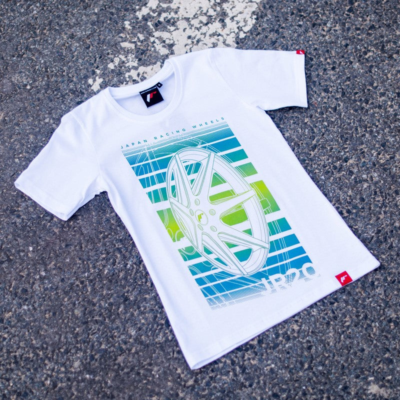 JR Wheels TSHIRT-WJR20W-S JR Women's T-Shirt JR-20 Face White Size S