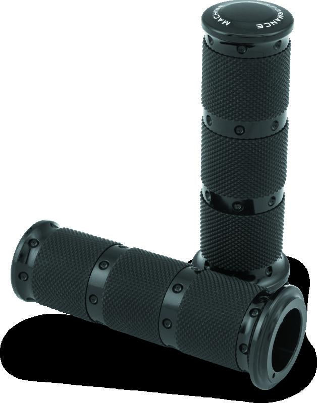 Performance Machine Handle Grip Set XLS - Black Ano