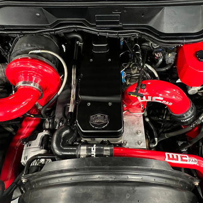 Wehrli 06-18 Cummins WCFab X D&J Precision Billet Valve Cover - Bengal Red
