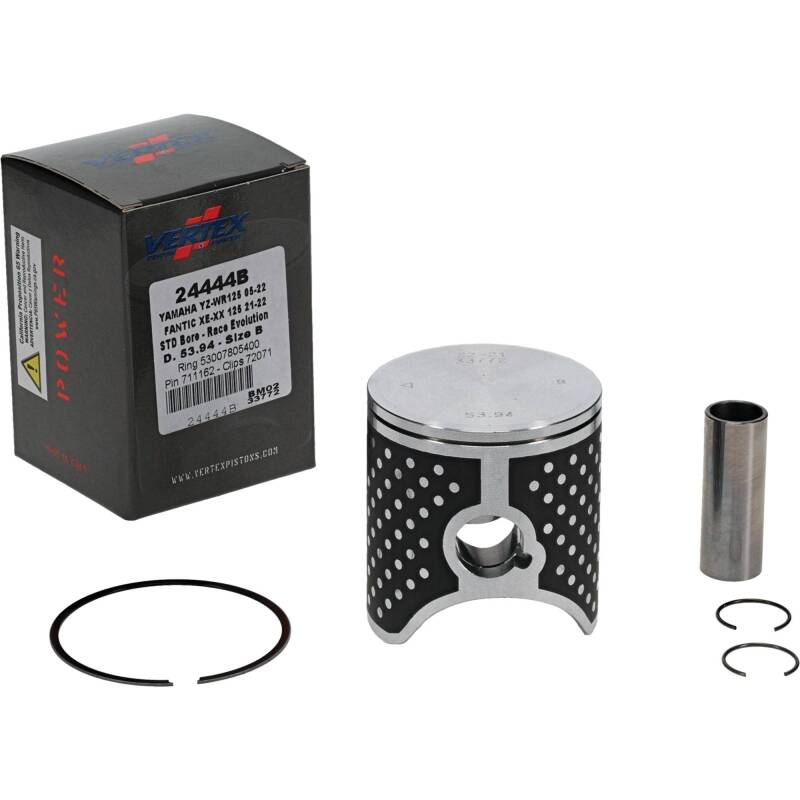 Vertex Pistons Vertex Piston 21-23 Fantic Motor XE 125 125cc Cast Race Evolution Piston Kit