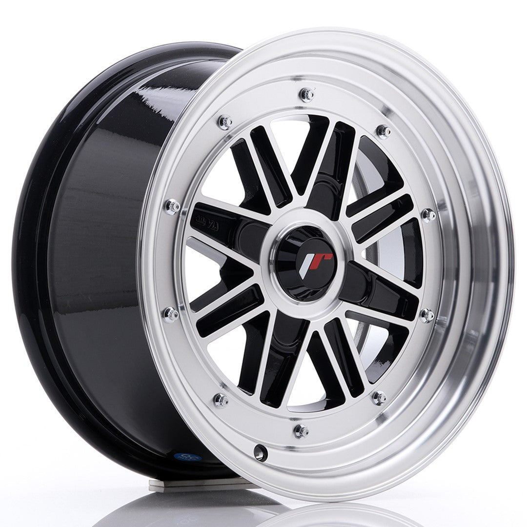 JR Wheels JR3115754X2073GBM - JR31 15x7.5 ET20 4H BLANK Gloss Black Machined Face