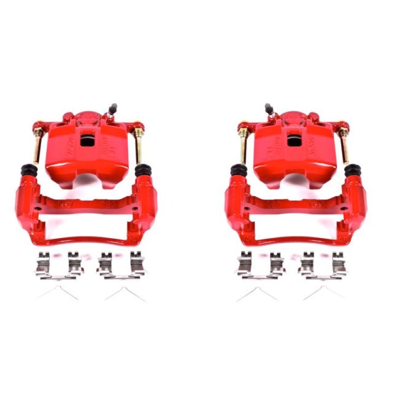 PowerStop Power Stop 02-06 Acura RSX Front Red Calipers w/Brackets - Pair