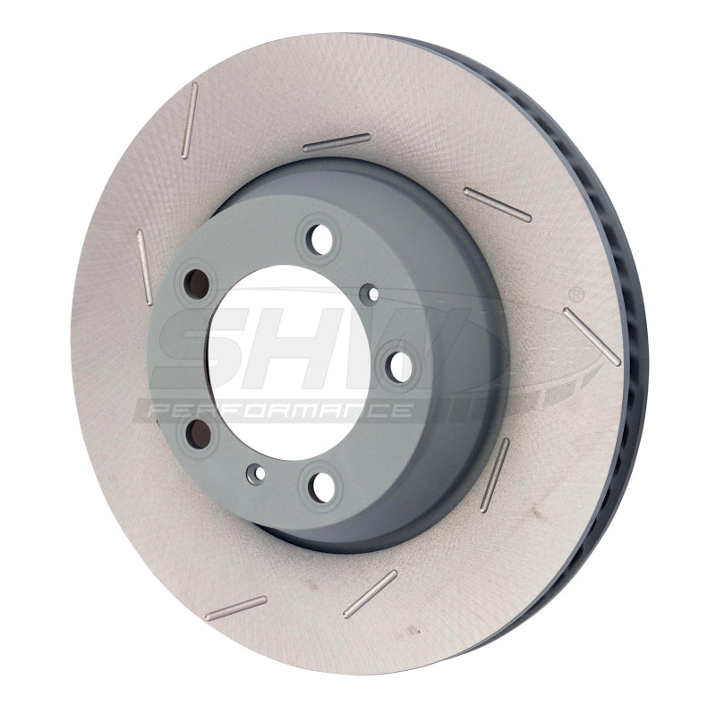 SHW Performance SHW 11-16 Porsche Panamera 4 3.6L w/o Ceramic Brakes Left Rear Slotted MB Brake Rotor (971615601P)