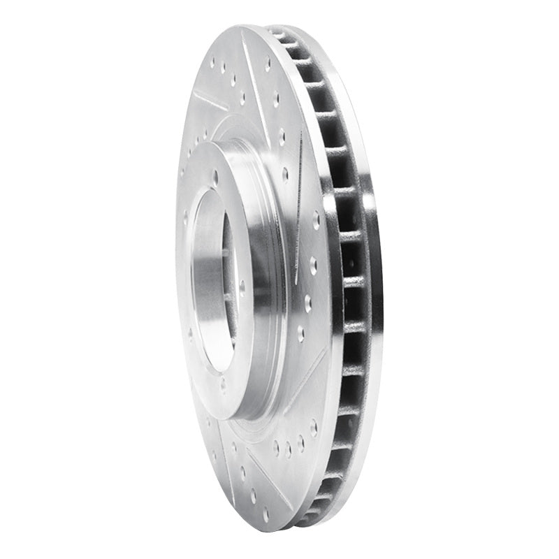 R1 Concepts R1 86-86 Porsche 944 Turbo Front Right Drilled & Slotted Silver Brake Rotor