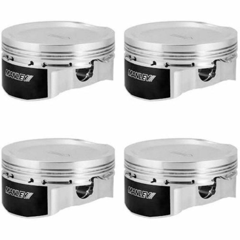 Manley Performance Manley Mitsubishi 4G63/4G63T (6 Bolt) 86mm Bore 9.0:1 CR -8cc Dish Extreme Duty Pistons w/ Rings