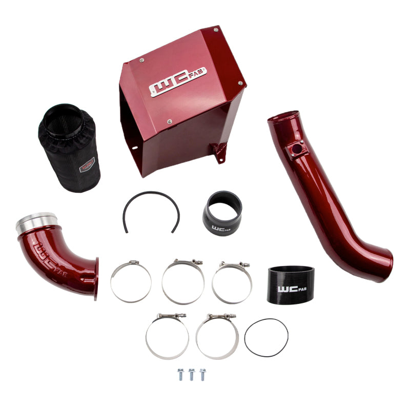 Wehrli 01-04 Duramax LB7 4in Intake Kit with Air Box Stage 2 - Candy Teal