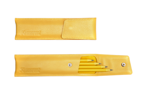 Akrapovic Akrapovic Leather Pencil Case - Yellow