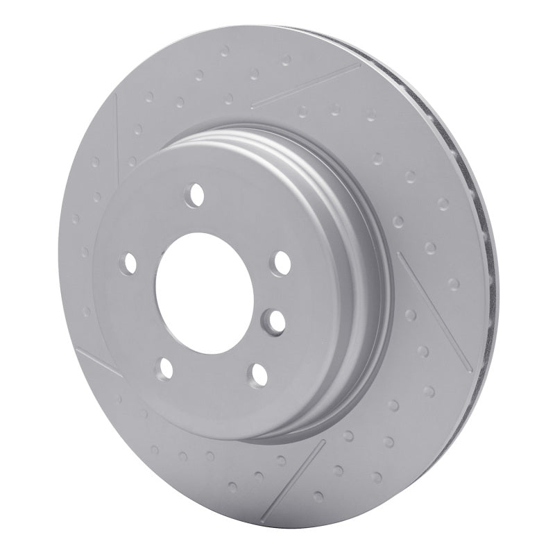 DFC 06-13 BMW 330i Rear GeoSPEC Coated Rotor - Dimpled and Slotted