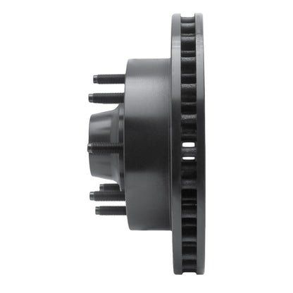 R1 Concepts R1 99-02 Ford F-250 2WD (Super Duty) Front Left Drilled & Slotted Black Brake Rotor