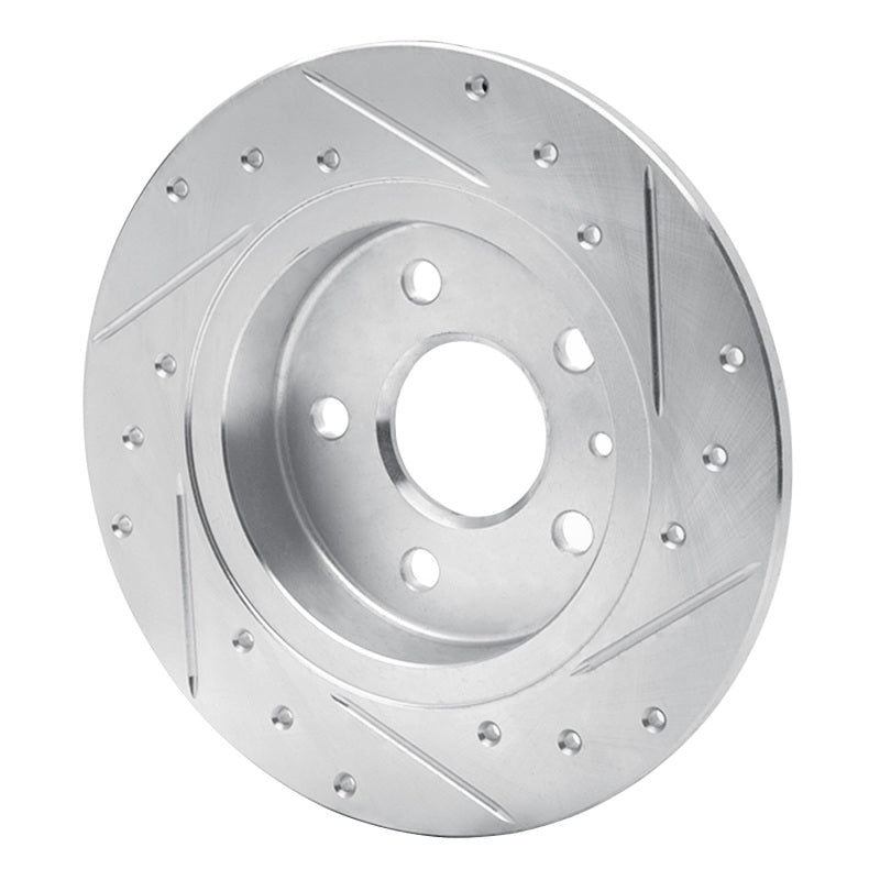 R1 Concepts R1 16-23 Chevrolet BOLT EV Rear Left Drilled & Slotted Silver Brake Rotor
