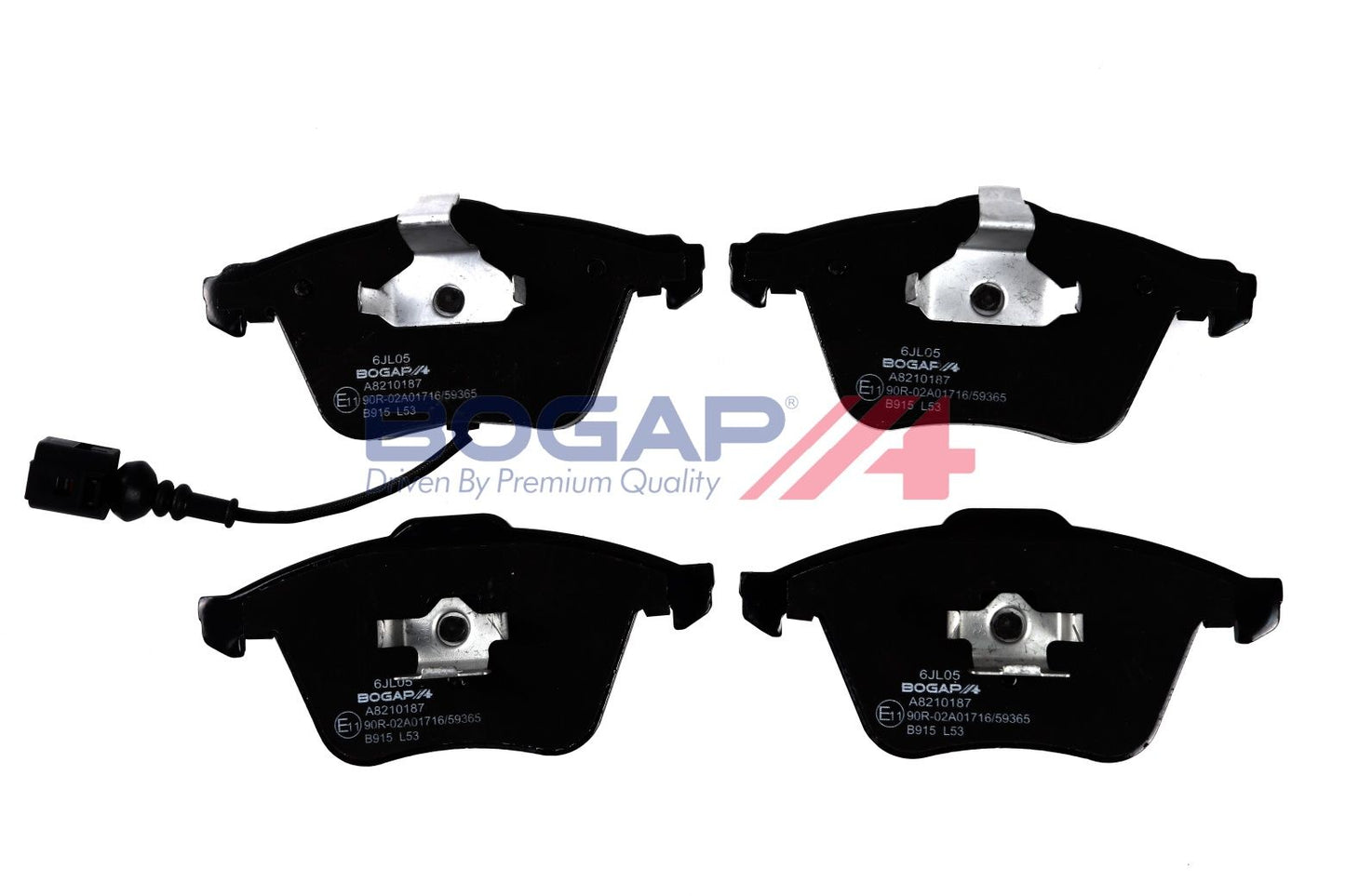 BOGAP A8210187 Brake Pad Set, Disc Brake