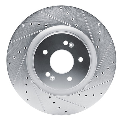 R1 Concepts R1 21-26 Hyundai SONATA Front Right Drilled & Slotted Silver Brake Rotor