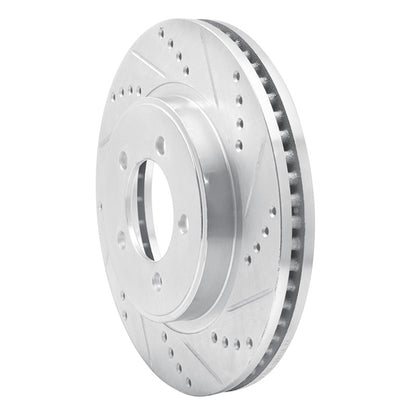R1 Concepts R1 06-10 Ford Explorer Sport Trac Front Right Drilled & Slotted Silver Brake Rotor