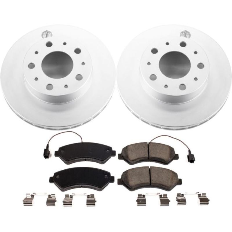 PowerStop Power Stop 14-19 Ram ProMaster 1500 Front Z17 Evolution Geomet Coated Brake Kit