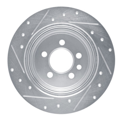 R1 Concepts R1 00-06 Rover 75 (Mexico) Rear Right Drilled & Slotted Silver Brake Rotor