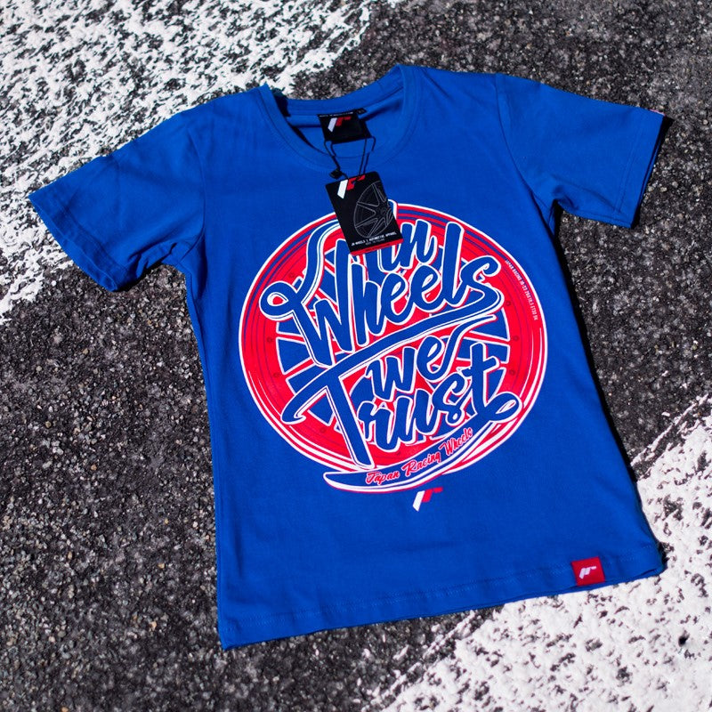 JR Wheels TSHIRT-WTRUSTNB-L JR Women's T-Shirt Trust Blue Size L