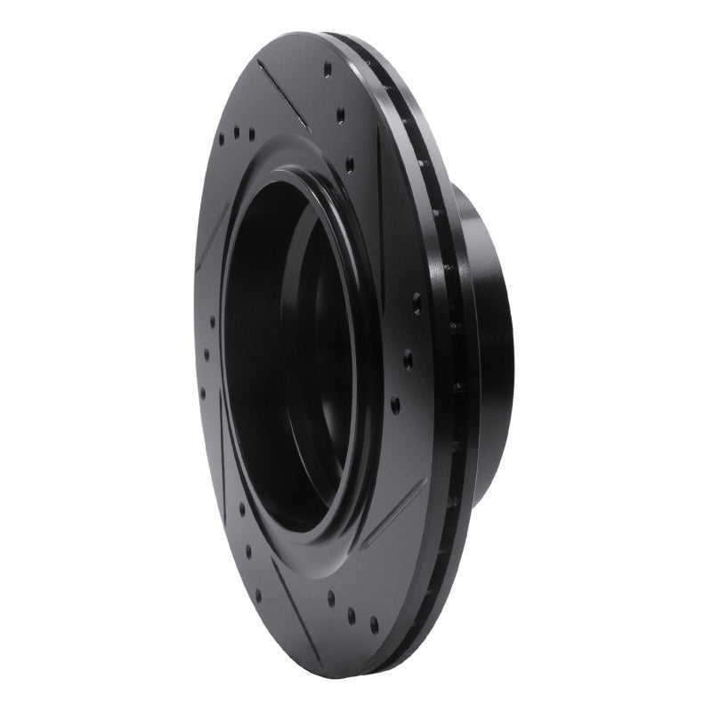 R1 Concepts R1 03-08 BMW Z4 Rear Left Drilled & Slotted Black Brake Rotor