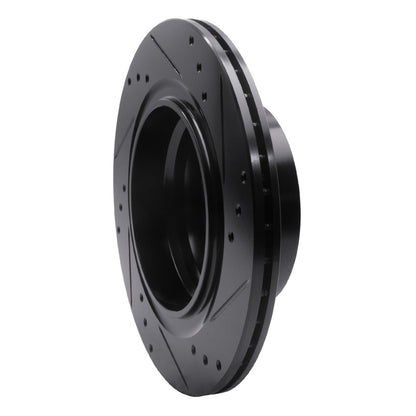 R1 Concepts R1 03-08 BMW Z4 Rear Left Drilled & Slotted Black Brake Rotor
