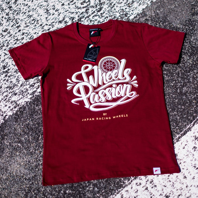 JR Wheels TSHIRT-MPASSRR-S JR Men's T-Shirt Passion RubyRed Size S