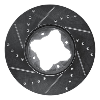 R1 Concepts R1 92-98 Acura Vigor Front Right Drilled & Slotted Silver Brake Rotor