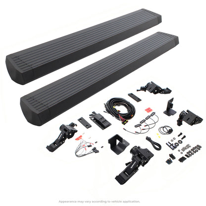 Go Rhino RealTruck 07-17 Jeep Wrangler 4dr VoltStep Electric Running Board Kit (Cut Req.) - Tex. Blk