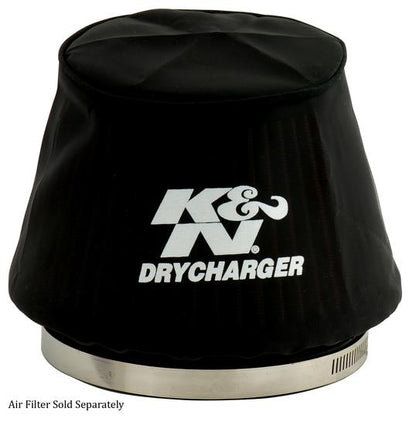 K&N Engineering K&N Black Drycharger 6.25in Base ID / 4.375in Top ID / 4.125in Height Air Filter Wrap