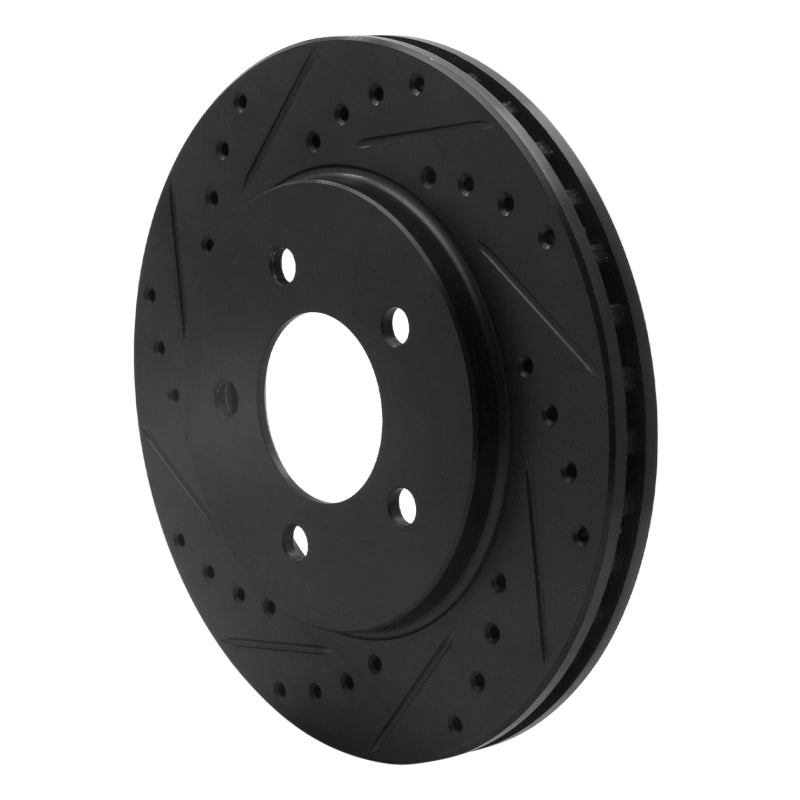R1 Concepts R1 91-02 Chrysler Grand Voyager Front Left Drilled & Slotted Black Brake Rotor