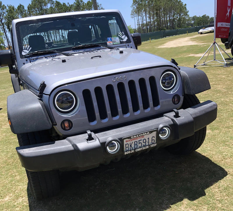 ORACLE Lighting Oracle 7in High Powered LED Headlights - Black Bezel - ColorSHIFT 2.0