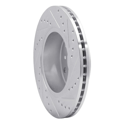R1 Concepts R1 1994-2002 Land Rover Range Rover Front Left Drilled & Slotted Silver Brake Rotor