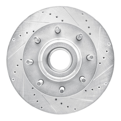 R1 Concepts R1 06-12 Ford F-250 2WD (Super Duty) Front Right Drilled & Slotted Silver Brake Rotor